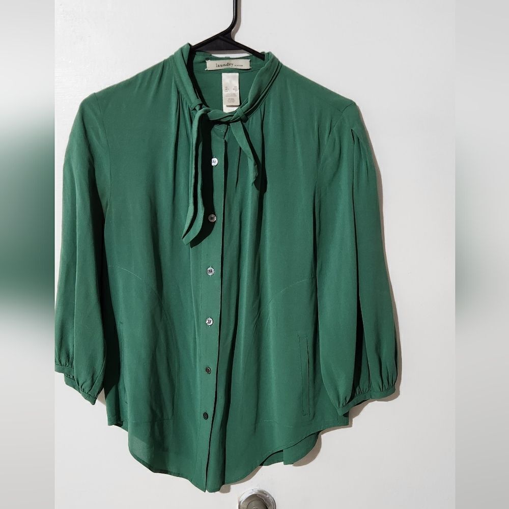 Laundry by Design Green Blouse